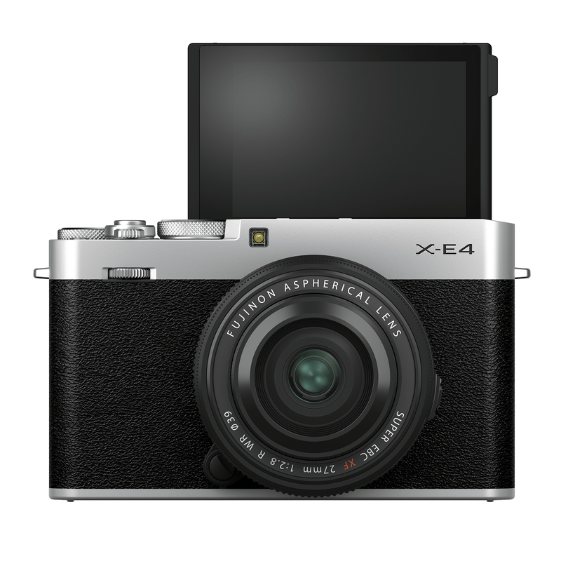 Camera-FujiFilm-X-E4-Mirrorless-4K-Prata--So-Corpo-