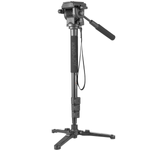 Monope-para-Video-Kingjoy-MP1008F-com-Cabeca-Semi-Hidraulica-Fluida-para-5Kg