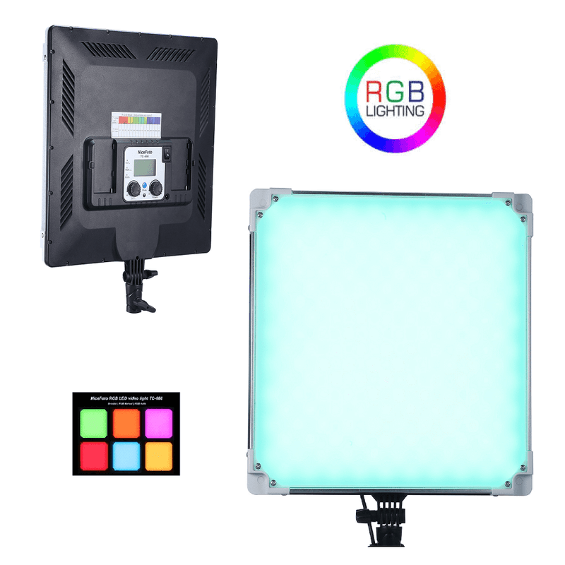 Iluminador-Painel-Led-Slim-NiceFoto-TC-668II-RGB-Video-Light--Fonte-Bivolt-