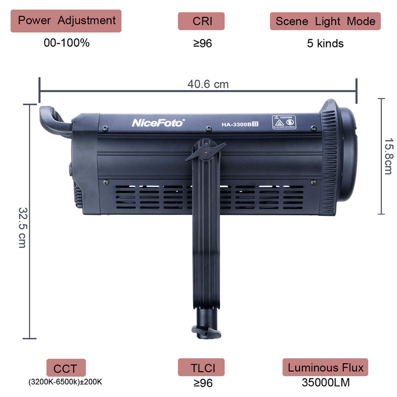 iluminador-led-nicefoto-ha-3300bii-cob-video-light-daylight-330w-bowens-bivolt