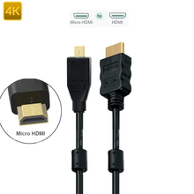 Cabo HDMI x Micro-HDMI 2.0 4K Ultra HDR com Filtro de Anti Ruído Duplo (70cm)