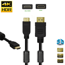 Cabo HDMI x Mini-HDMI 2.0 4K Ultra HDR com Filtro de Anti Ruído Duplo 100cm / 1metro