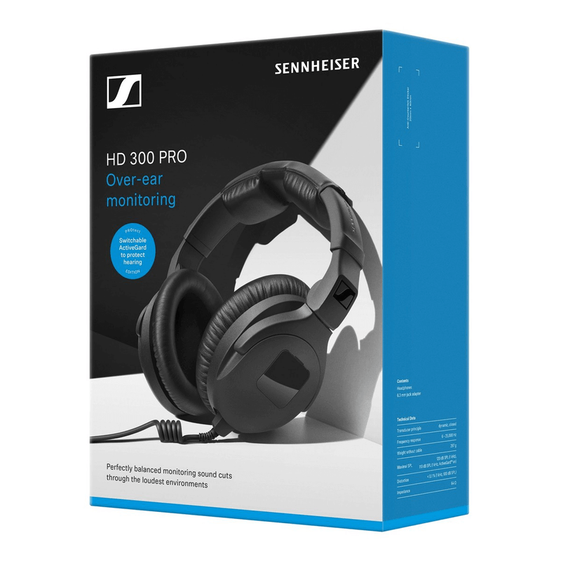 Fone-de-Ouvido-Sennheiser-HD-300-PROtect-Headphone-Active-Gard-Studio-Monitor