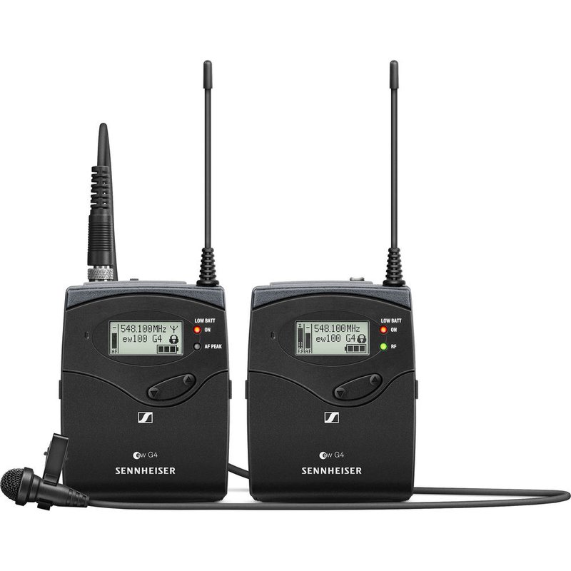 Sistema-Microfone-Lapela-ME-2-II-Sennheiser-EW-112P-G4-A-Wireless-Montagem-em-Cameras--A-516-a-558MHz-