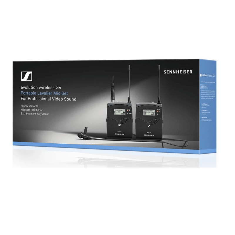 Sistema-Microfone-Lapela-ME-2-II-Sennheiser-EW-112P-G4-G-Wireless-Montagem-em-Cameras--G-566-a-608MHz-