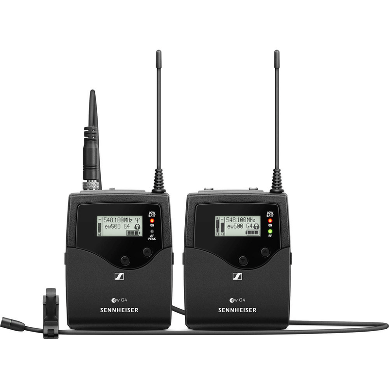 Sistema-Microfone-Lapela-MKE-2-Sennheiser-EW-512P-G4-AW--Wireless-Montagem-em-Cameras--AW---470-558MHz-