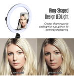 Iluminador-Led-Circular-AFI-R11-Ring-Light-28cm-Live-USB-com-Controle-Remoto-e-Suporte-de-Celular