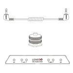 Adaptador-de-Audio-Mixer-LensGo-D2L-para-Transmissores-Microfones-Wireless