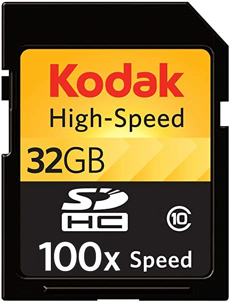 Cartao-de-Memoria-SDHC-32Gb-Kodak-100x-Speed-Classe-10