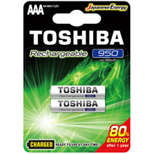 Pilha Recarregável Toshiba AAA 2x Unidades 950mAh Japanese Energy