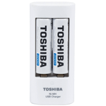 Carregador-USB-Toshiba-de-Pilha-AA-AAA-com-2x-Pilhas-AA-Recarregavel-de-2000mAh