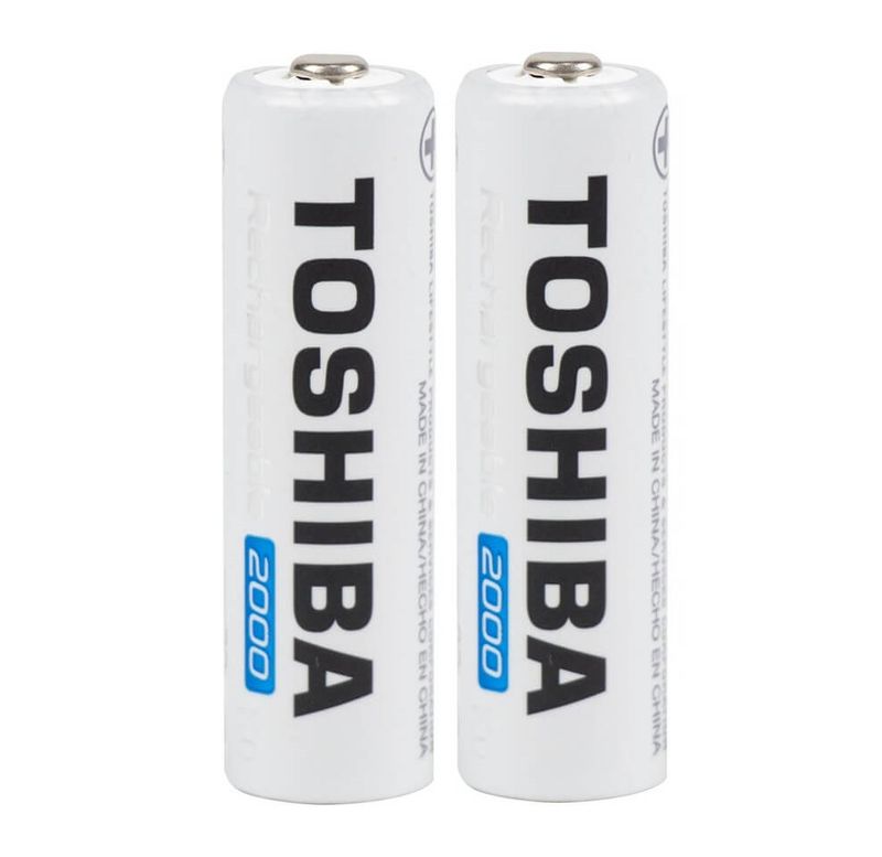 Carregador-USB-Toshiba-de-Pilha-AA-AAA-com-2x-Pilhas-AA-Recarregavel-de-2000mAh