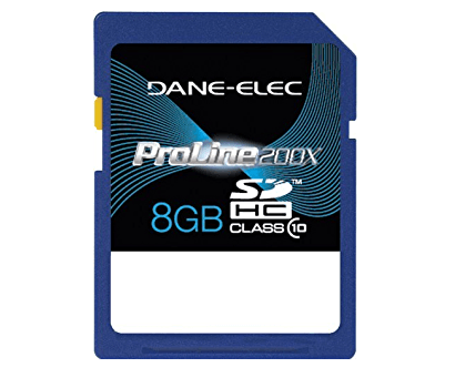 Cartao-SDHC-8Gb-Dane-Elec-Proline-200x-Classe-10