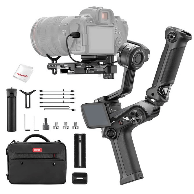 Estabilizador-Gimbal-Zhiyun-Weebill-2-Combo-com-Punho-de-Suporte-e-Bolsa-de-Tecido