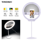 Iluminador-Circular-Ring-Light-LED-Yongnuo-YN128-II-Beauty-Light-Bi-Color-com-Espelho--Branco-