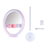 Iluminador-Circular-Ring-Light-LED-Yongnuo-YN128-II-Beauty-Light-Bi-Color-com-Espelho--Rosa-Pink-