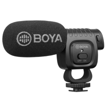 Microfone Shotgun Boya BY-BM3011 Cardióide Montagem em Câmeras