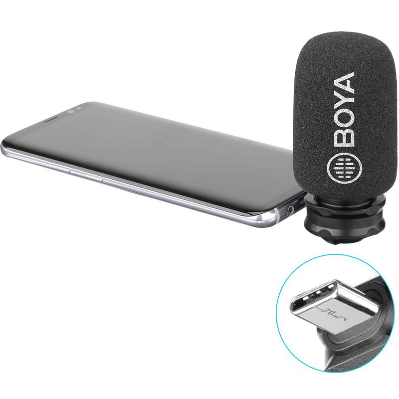 Microfone-Shotgun-Estereo-Boya-BY-DM100-USB-C-para-SmartPhone-Android