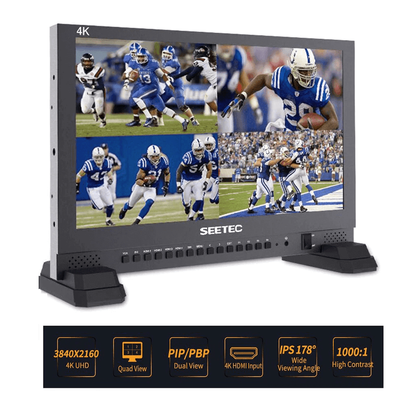 Monitor-Broadcast-Seetec-4K173-9HSD-17.3--IPS-SDI-HDMI-4K-Display-QuadSplit-UHD