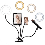 Iluminador-Ring-Light-6--LED-USB-4-em-1-Professional-Live-Stream