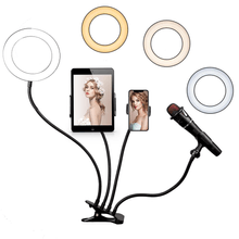 Iluminador Ring Light 6" LED USB 4 em 1 Professional Live Stream