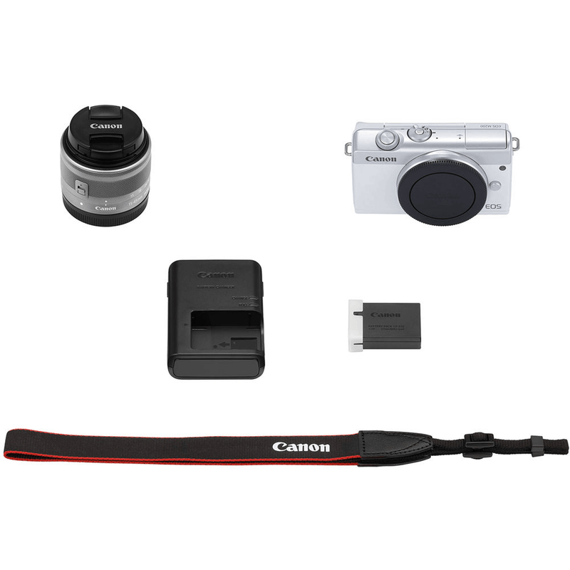 Camera-Canon-EOS-M200-Mirrorless-4K-com-Lente-15-45mm--Branca-