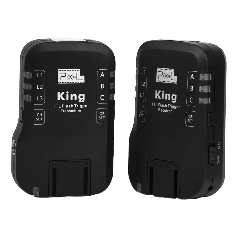 Radio-Flash-Pixel-King-Wireless-E-TTL-2.4GHz-para-Canon