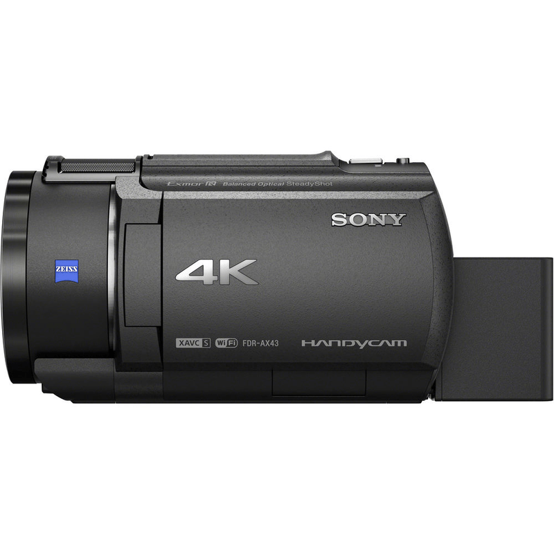 Filmadora-Handycam-Sony-FDR-AX43-4K-UHD-Zoom-20x--Preta-