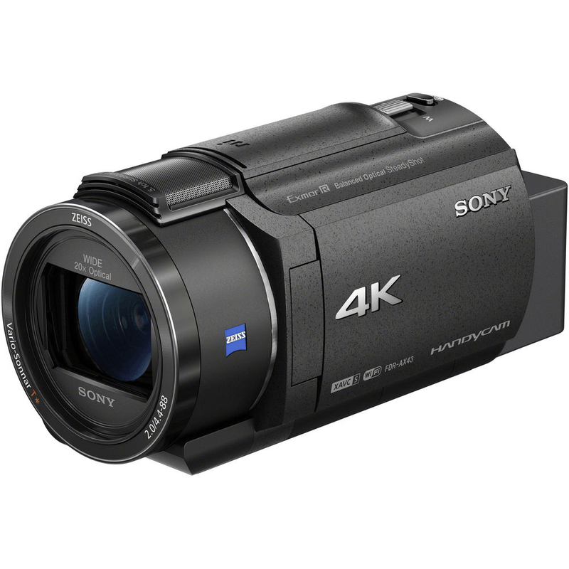 Filmadora-Handycam-Sony-FDR-AX43-4K-UHD-Zoom-20x--Preta-