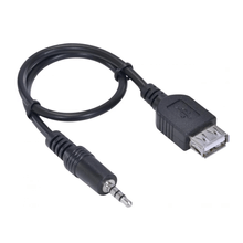 Cabo Adaptador Auxiliar P3 3.5mm x USB Fêmea (1.5m)