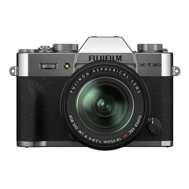 Camera-FujiFilm-X-T30-II-Mirrorless-Prata---Lente-XF-18-55mm-f-2.8-4-R-LM-OIS