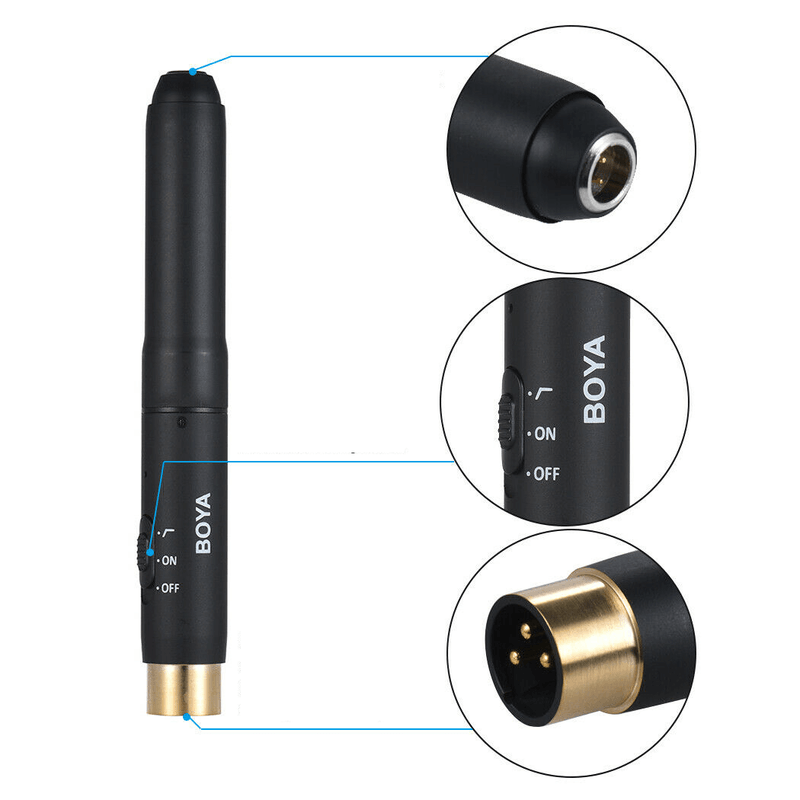 Microfone-Lapela-Boya-BY-M11OD-Condensador-Omni-Mini-XLR-com-Adaptador-XLR