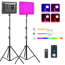 Kit Iluminação LED Weeylite Sprite 20 RGB Video Light 30W Controle Remoto + Tripés 2M (Bivolt)