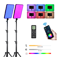 Kit Iluminação LED Weeylite Sprite 40 RGB Video Light 40W Controle Remoto + Tripés 2M (Bivolt)