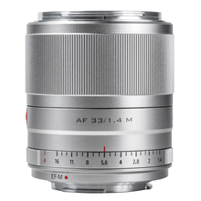 Lente Viltrox 33mm f/1.4 AF STM Canon EF-M Mirrorless (Prata)