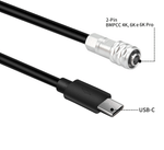 Cabo-Espiral-USB-C-x-2-Pinos-para-Blackmagic-BMPCC-4K-e-6K