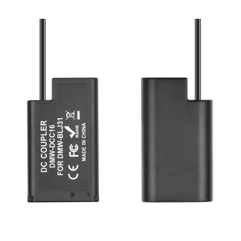 Adaptador-DMW-AC8-com-Acoplador-DMW-DCC16-para-Bateria-Panasonic-DMW-BLJ31--Bivolt-