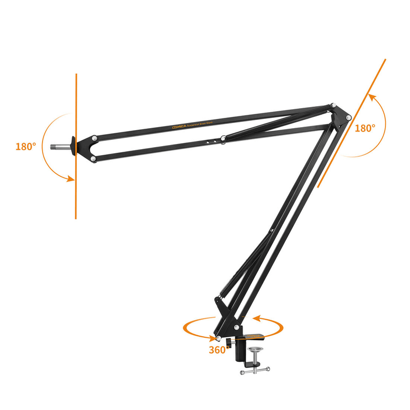 Suporte-Articulado-Comica-CVM-MS02-Pedestal-de-Mesa-para-Microfones