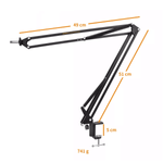 Suporte-Articulado-Comica-CVM-MS02-Pedestal-de-Mesa-para-Microfones