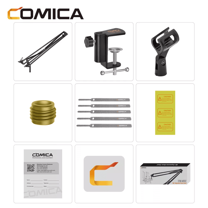 Suporte-Articulado-Comica-CVM-MS02-Pedestal-de-Mesa-para-Microfones