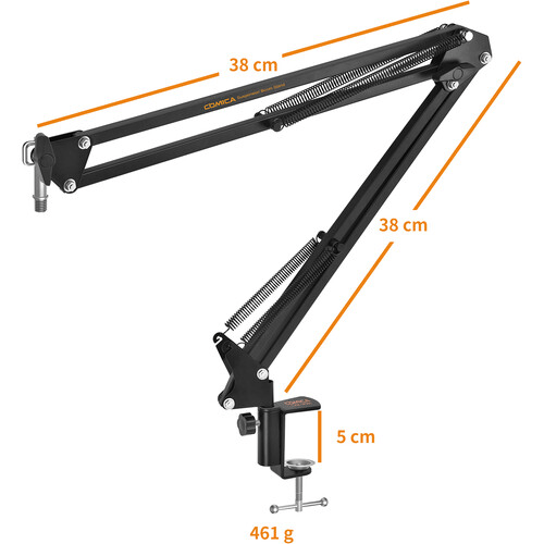 Suporte-Articulado-Comica-CVM-MS01-Pedestal-de-Mesa-para-Microfones--1.5kg-