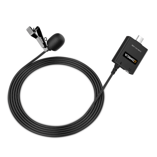 Microfone-de-Lapela-Comica-CVM-V01.USB-Condensador-Omnidirecional-para-Smartphones--USB-C-