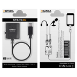 Adaptador-de-Audio-Multifuncional-Comica-Duplo-P2-3.5mm--TRS-TRRS--para-USB-C