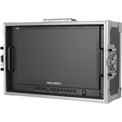 Monitor-Broadcast-FeelWorld-ATEM156-CO-15.6--HDMI-4K-Multiview-com-Case-de-Transporte