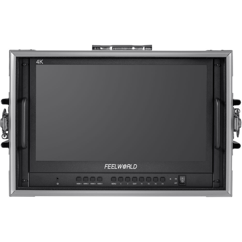 Monitor-Broadcast-FeelWorld-ATEM156-CO-15.6--HDMI-4K-Multiview-com-Case-de-Transporte