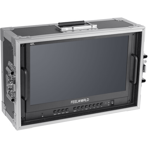 Monitor-Broadcast-FeelWorld-ATEM156-CO-15.6--HDMI-4K-Multiview-com-Case-de-Transporte