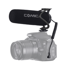 Microfone Shotgun Comica CVM-V30 LITE B Camera-Mount para Câmeras e SmartPhones (Preto)