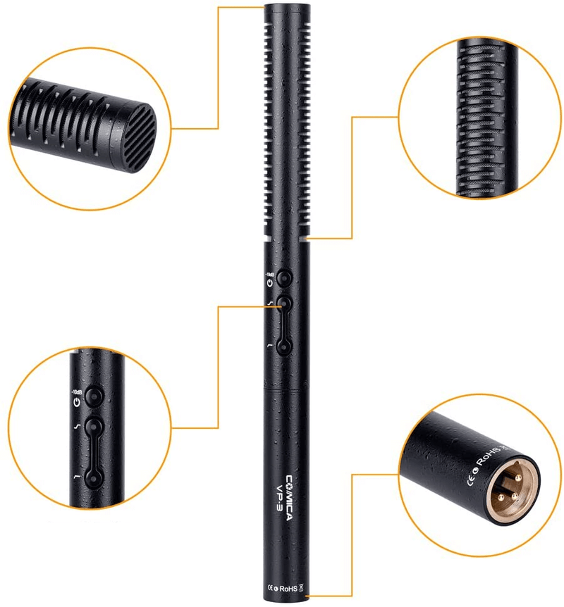 Microfone-Shotgun-Comica-Audio-CVM-VP3-Supercardioide-Condensador-Ajuste-de-Sensibilidade