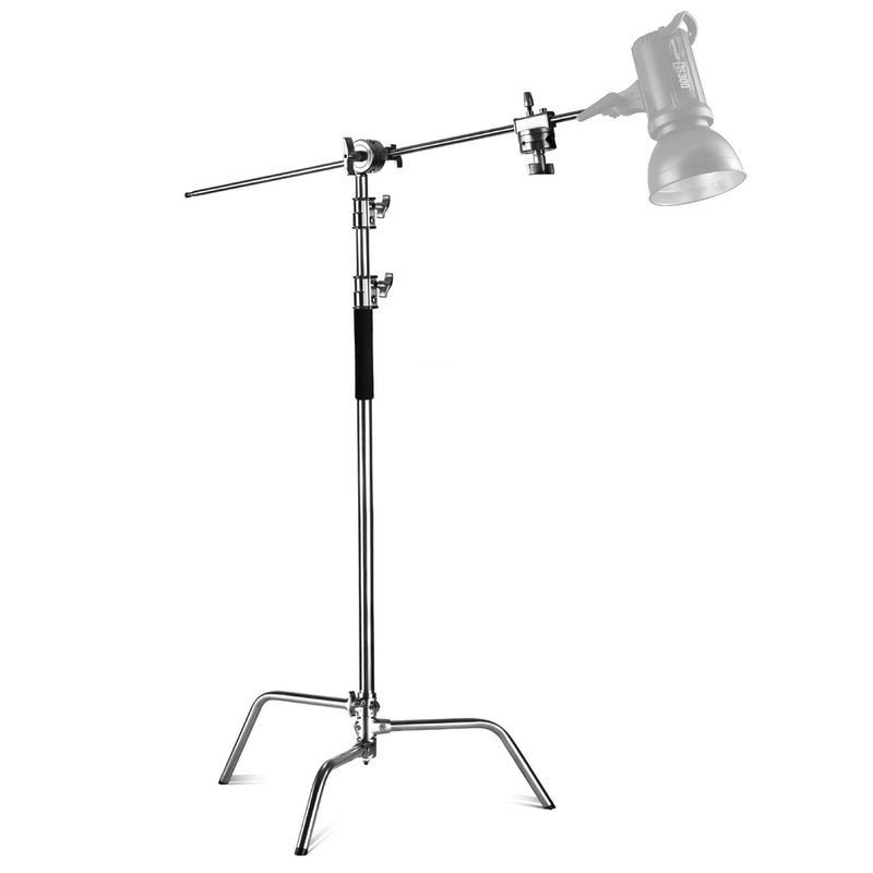 Girafa-de-Iluminacao-NiceFoto-Y660-C-Stand-de-Aco-Inoxidavel--3.3m-