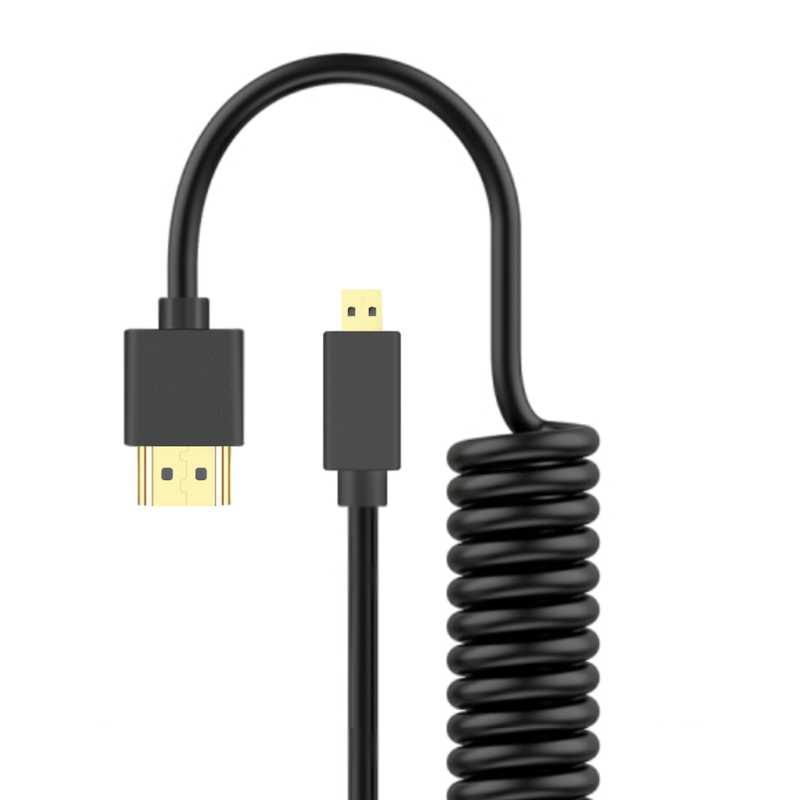 Cabo-Espiral-HDMI-x-Micro-HDMI-2.0-4K-de-Alta-Velocidade